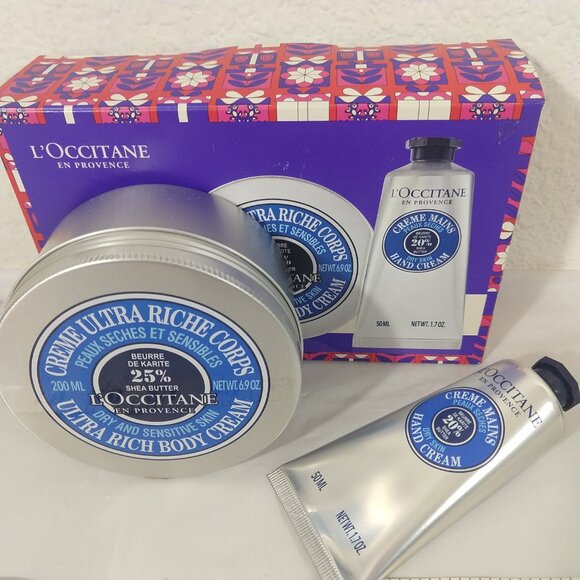 L'OCCITANE Comfort & Shea Body and Hand Cream Duo Set 200/50ML NIB - Picture 2 of 4